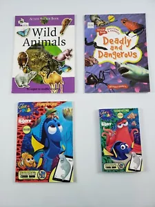 Children's Activity 4 Book Lot | Coloring Stickers | Disney Finding Dory Nemo - Picture 1 of 13