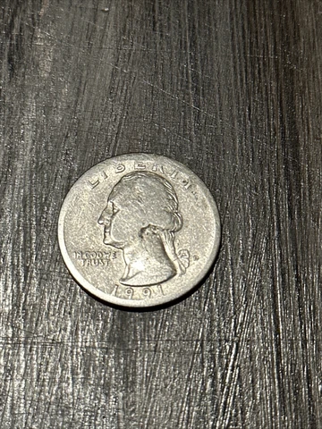 1991 ERROR SMOOTH EDGE QUARTER QUICK SHIP Cover