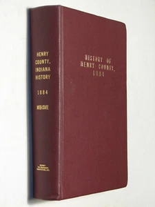 Henry County Indiana History reprint 1884 Genealogy New Castle Knightstown - Imagen 1 de 1