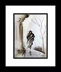 ERIK FREYMAN • Custom Framed Plate Signed "EARLY SUNDAY MORNING" Art Print - Picture 1 of 1