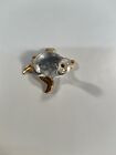 MURANO Style Glass Sea Turtle Gold Plated