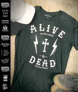 ALIVE / DEAD ROMANS 6:11 | Christian Baptism T-Shirt - Picture 1 of 2