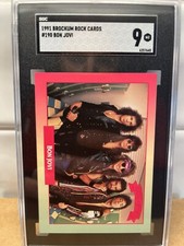 1991 RockCards Brockum #190-Bon Jovi Sgc MINT 9 1980’s Music