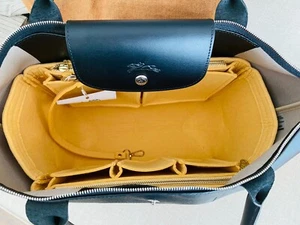 AlgorithmBags® Purse Organizer Insert w/ Zippers for Longchamp Le Pliage LARGE - Picture 1 of 11