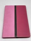 Zondervan NIV Holy Bible Pink Italian Duo Tone Thinline Busy Moms Edition