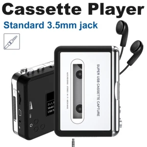 Pequeños reproductores de casete convertidor portátil grabadoras convertir cintas a MP3 digital - Imagen 1 de 11