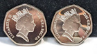 50p Pièce de Monnaie Royal Mint 50p Pièces 1992-1993 Preuve 50p & Piefort Eec