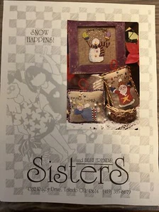 Snow happens. Sisters And best friends cross stitch With Aida Cloth - Picture 1 of 1