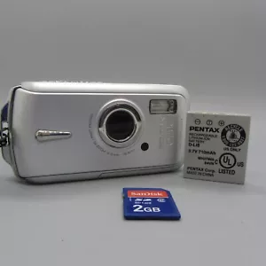 Fotocamera digitale subacquea Pentax Optio W10 6,0 megapixel argento testata - Foto 1 di 6