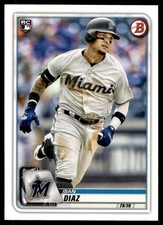 2020 Bowman 5 Isan Diaz Miami Marlins  Rookie Baseball Card