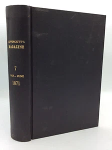LIPPINCOTT'S MAGAZINE - Vol VII (Jan-June 1871) - Ivan Turgenev - Wilkie Collins - Picture 1 of 7