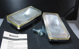 2 x Bosch Nebelscheinwerfer 180 x 90 chrom für 70er Jahre Oldtimer. Ungebraucht - Picture 1 of 9