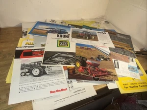 35 x Assorted Farm Agri Sales Brochures Tractor Combine Implement Bundle Joblot - Picture 1 of 15