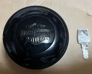 Harley Davidson OEM Locking Fuel Gas Cap w/ Key Forty-Eight Softail Touring etc - Picture 1 of 7