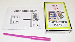 Chop Stick Deck Magic Trick - Rising Card, Card Rises Out From Side Of Deck - Picture 1 of 4