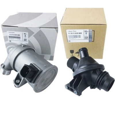 For BMW 428i 528i X1 X3 N20 B20A Coolant Thermostat & Electric Water Pump - Image 1 of 4