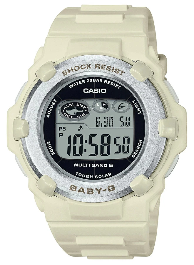 CASIO Baby-G BGR-3003NC-7JF Nuance Colors Digital Radio Solar Watch White 40mm