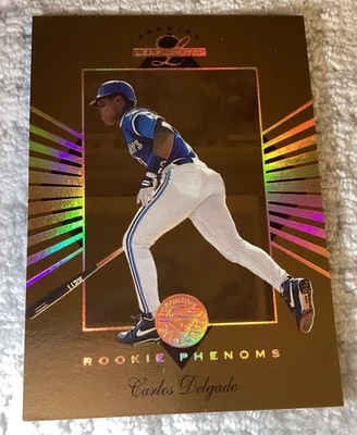 Leaf Limited Rookies Phenoms 1994/5000 Carlos Delgado #4 Blue Jays Mets Foto 1 de 2