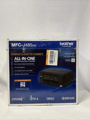 Brother MFCJ485DW All-In-One Inkjet Printer - Black - Image 1 of 4