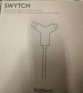 Commutateur Logitech Swytch Auto Sensing USB 3.0 et HDMI 2.0 952-000009 neuf - Photo 1/1