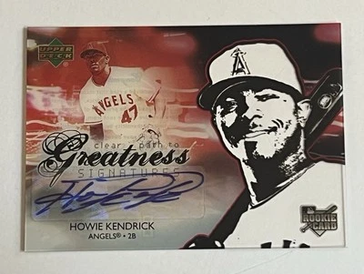 HOWIE KENDRICK RC AUTO 2006 UD Future Stars Clear Path To Greatness Signatures - Image 1 of 4