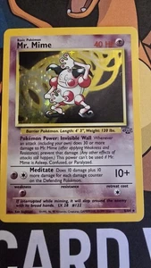 Pokémon TCG Jungle Holo Card Mr. Mime 6/64 Unlimited Rare - Picture 1 of 3