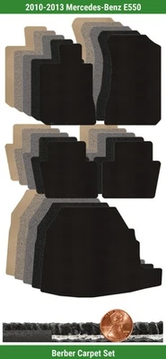 Juego de alfombrillas bereber personalizadas para Mercedes-Benz E550 2010-2013 (5 piezas) #ZT9 Foto 1 de 4
