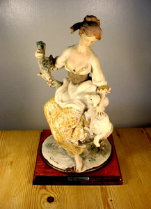 Capodimonte G. Armani Large Figurine - Shepherdess with Sheep - Florence - Picture 1 of 9