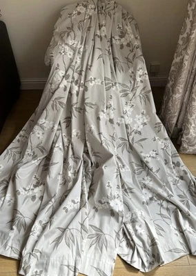 FABULOUS BESPOKE ORIGINAL LAURA ASHLEY CALISSA MARBLE  CURTAINS - Image 1 of 4