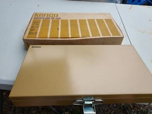 Estuche de archivo deslizable Kenco Metal Group vintage modelo 500 para 450 2x2 diapositivas NUEVO - Imagen 1 de 8