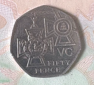 2006 RARE 50p Coin VC Fifty Pence 150th Anniversary of  the Victoria Cross Medal - Picture 1 of 2