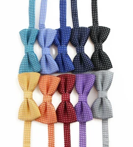 Boys Toddler Kids White Polka Dot Pattern Bow Tie Wedding School Pageboy Bowtie - Picture 1 of 35