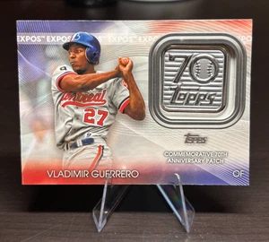 2021 Topps Vladimir Guerrero 70th Anniversary Patch Card - Bild 1 von 2