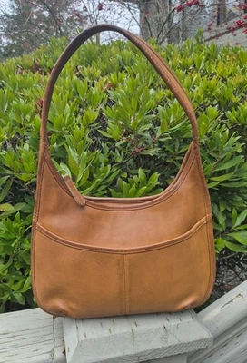 Bolso Bandolera Vintage COACH #9033 "Ergo Bolsillo Cremallera" Cuero Caramelo - Hecho en EE. UU. Foto 1 de 4