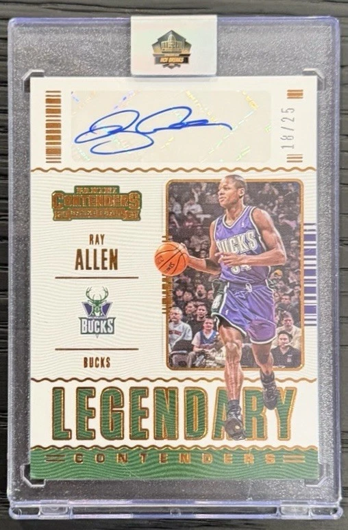 Autógrafos Ray Allen 2020-21 Panini Contenders Legendary Contenders #LC-RAL/25 Foto 1 de 2