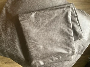 2 X Premium Faux Distressed Leather Large Cushion Cover’s Handmade 30 X 30 inc - Picture 1 of 15
