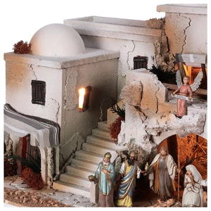 Presepe arabo grotta natività statue Moranduzzo 10 cm 35x50x40 cm - Foto 1 di 1