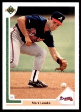 1991 Upper Deck Mark Lemke Baseball Cards #419