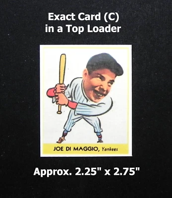 JOE DIMAGGIO 1938 GOUDEY GUM COMPANY Reprint Card #250 _ Exact Card (C) - Image 1 of 2