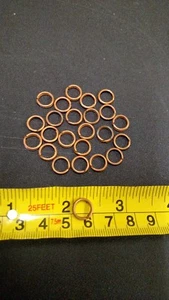 24 Vintage New Old Stock Worth split rings for Fishing lure making - Picture 1 of 2
