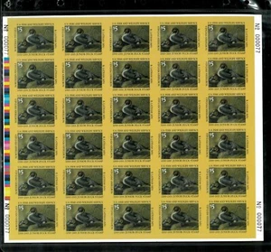 JUNIOR DUCK STAMP #8 2000 FULL SHEET BY B. LATHHAM LOW WHOLESALE PRICE - Picture 1 of 1