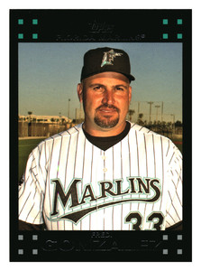 2007 Topps Fredi Gonzalez Florida Marlins  #616 Centered Mint