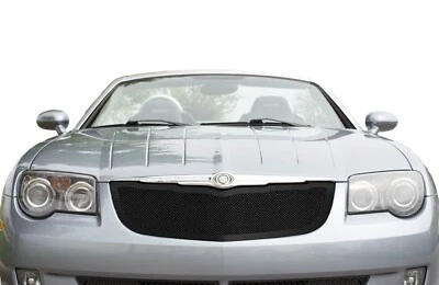 INSERTO DE REJILLA DE MALLA NEGRO MATE - Superior de acero inoxidable PARA Chrysler Crossfire 04-08 Foto 1 de 2