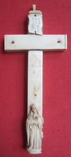 Orig. Reliquienkreuz Crucifix Reliquia Bein Kirche Religion Andenken um 1860