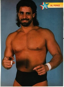 WCCW WORLD CLASS CHAMPIONSHIP WRESTLING MAGAZINE PAGE PINUP (1989) AL PEREZ - Picture 1 of 1