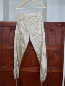 Prada Milano Nylon Golden Nylon womens light pants size 44 luxury fashion style - Picture 1 of 12