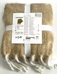 IKEA EKKRONMAL Throw Blanket Mustard Yellow 51x67" Soft New - Picture 1 of 7