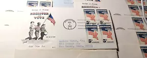 "Register and Vote" US 5c FDI 1964 Covers Lot of 2 - Picture 1 of 2