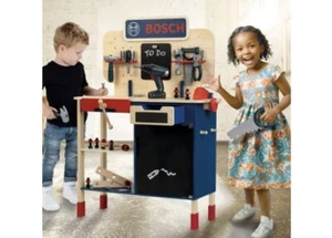 Bosch Set di Banco da Lavoro Giocattolo in Legno con Accessori, 39 Pezzi. - Foto 1 di 5