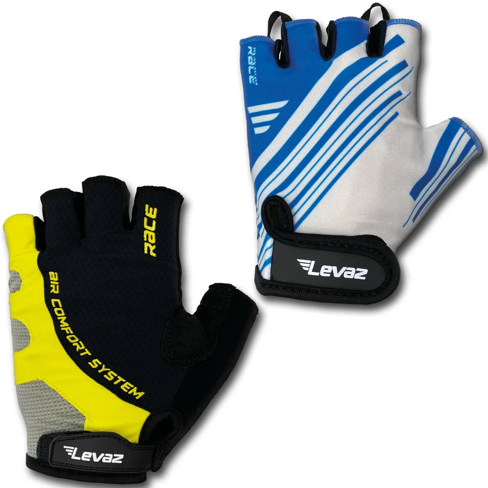 Fahrradhandschuhe Gel Fingerlos Sommer Handschuh Fahrrad Herren Damen Rad Levaz